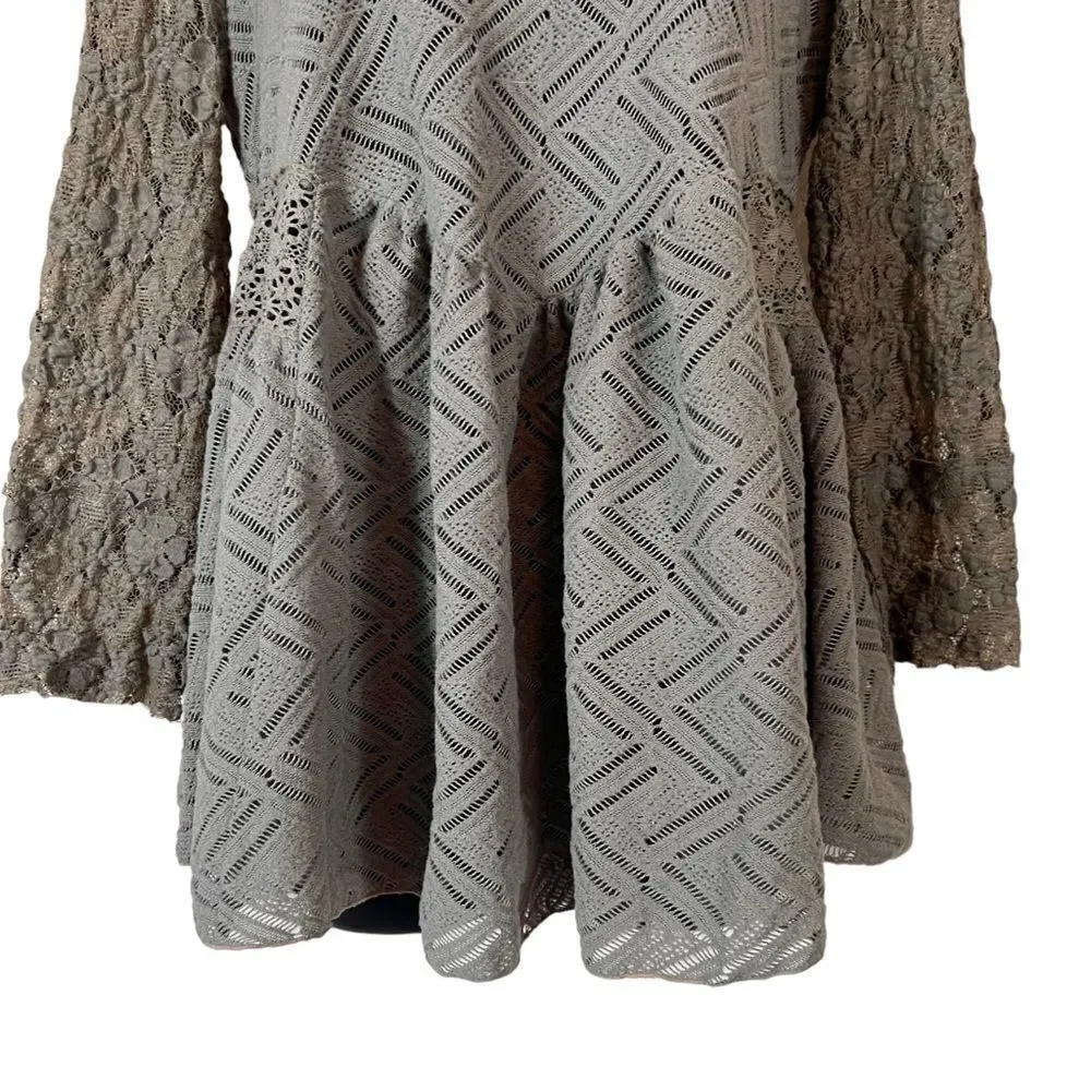 Free People Gracie Lace Crochet Babydoll…